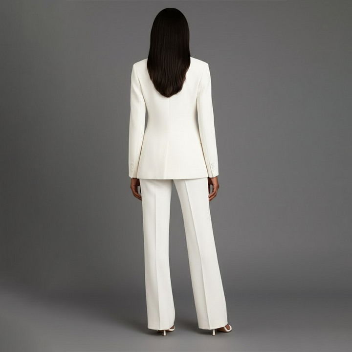 Christian | Chic Formal Suit Set with Tailored Long Blazer for Women