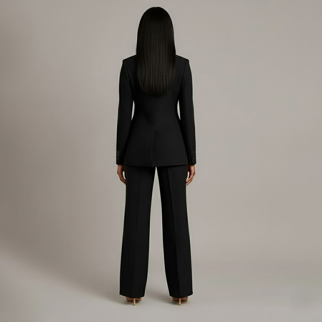 Christian | Chic Formal Suit Set with Tailored Long Blazer for Women