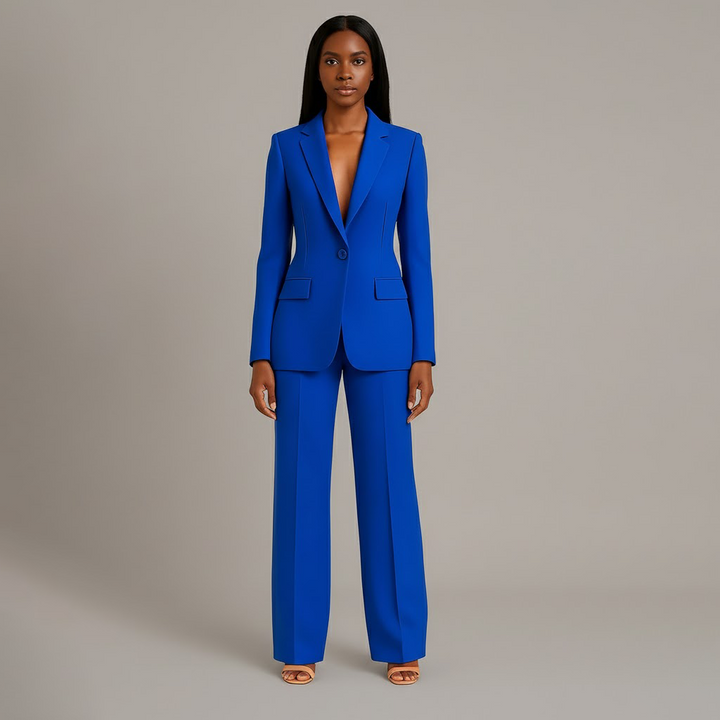 Christian | Chic Formal Suit Set with Tailored Long Blazer for Women