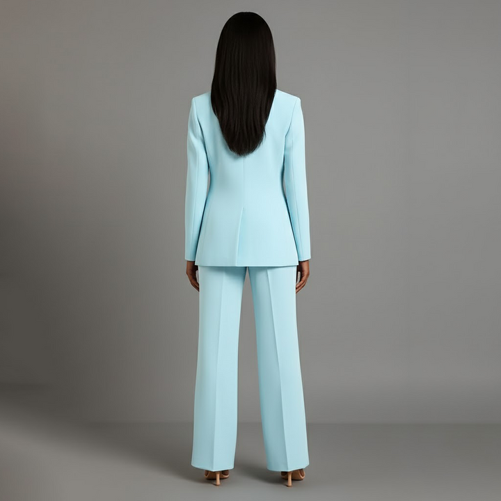 Christian | Chic Formal Suit Set with Tailored Long Blazer for Women