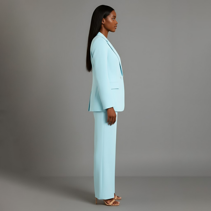 Christian | Chic Formal Suit Set with Tailored Long Blazer for Women