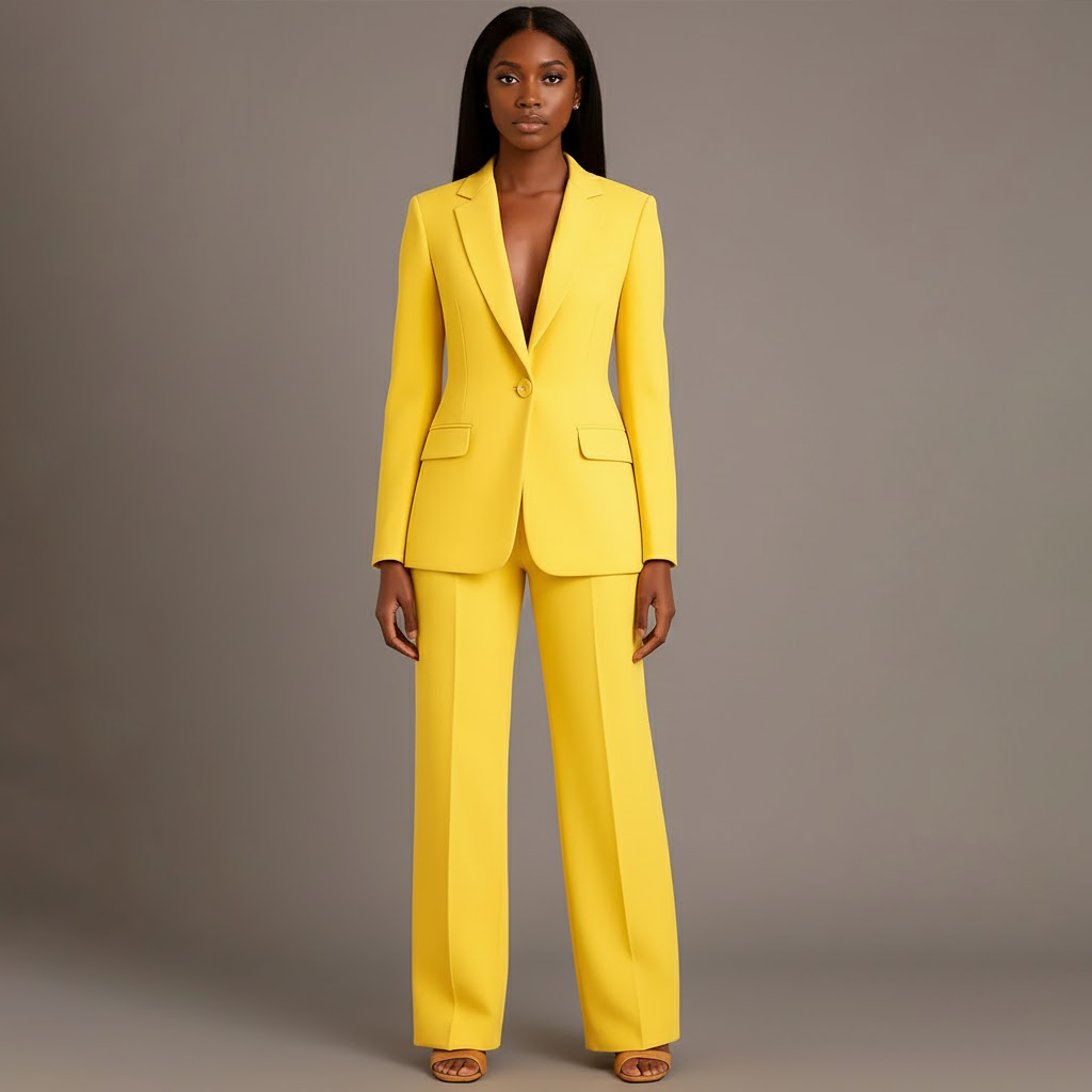 Christian | Chic Formal Suit Set with Tailored Long Blazer for Women