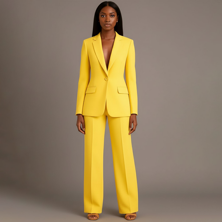 Christian | Chic Formal Suit Set with Tailored Long Blazer for Women