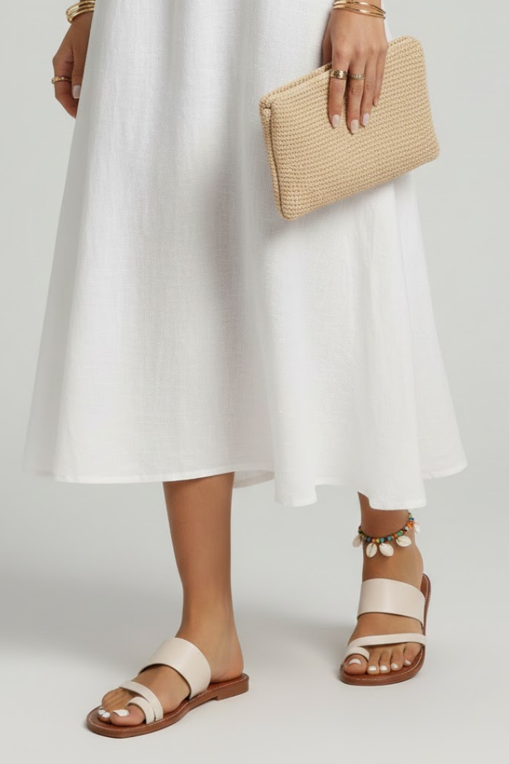 Jasmine | Women’s Slip-On Sandals with Buckle Strap
