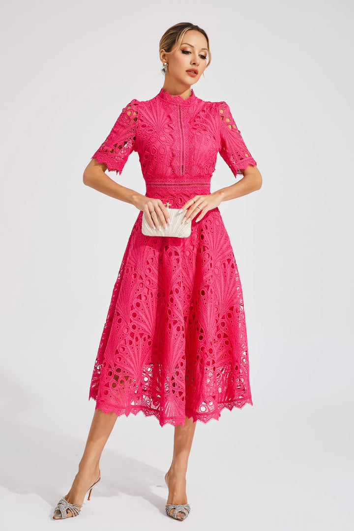 Bonnie | Women’s Chic Lace Midi Dress