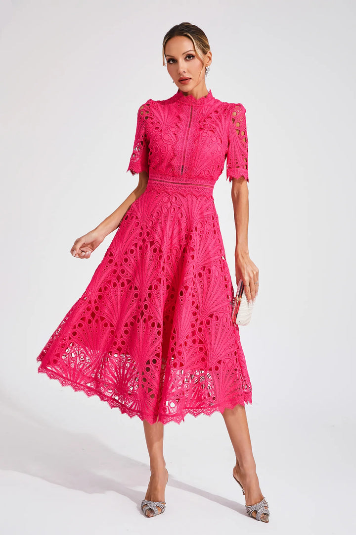 Bonnie | Women’s Chic Lace Midi Dress