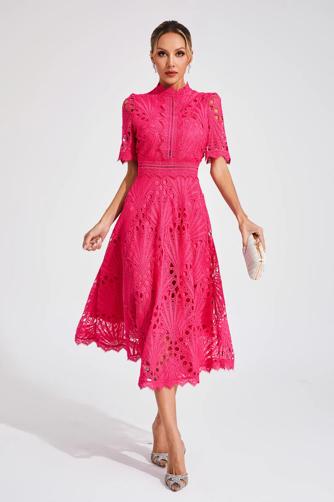 Bonnie | Women’s Chic Lace Midi Dress
