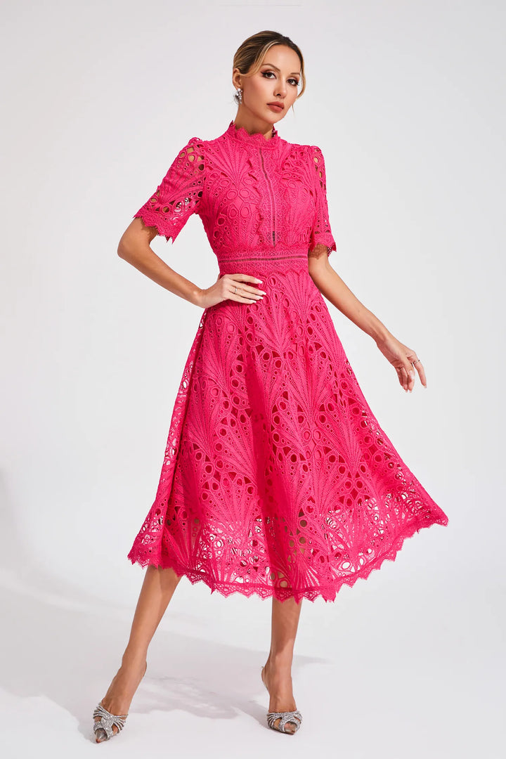 Bonnie | Women’s Chic Lace Midi Dress