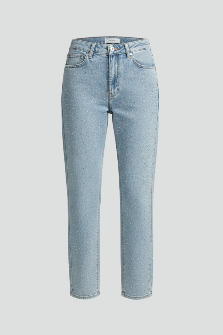 Kate | Women’s High-Waist Shimmer Straight-Leg Jeans