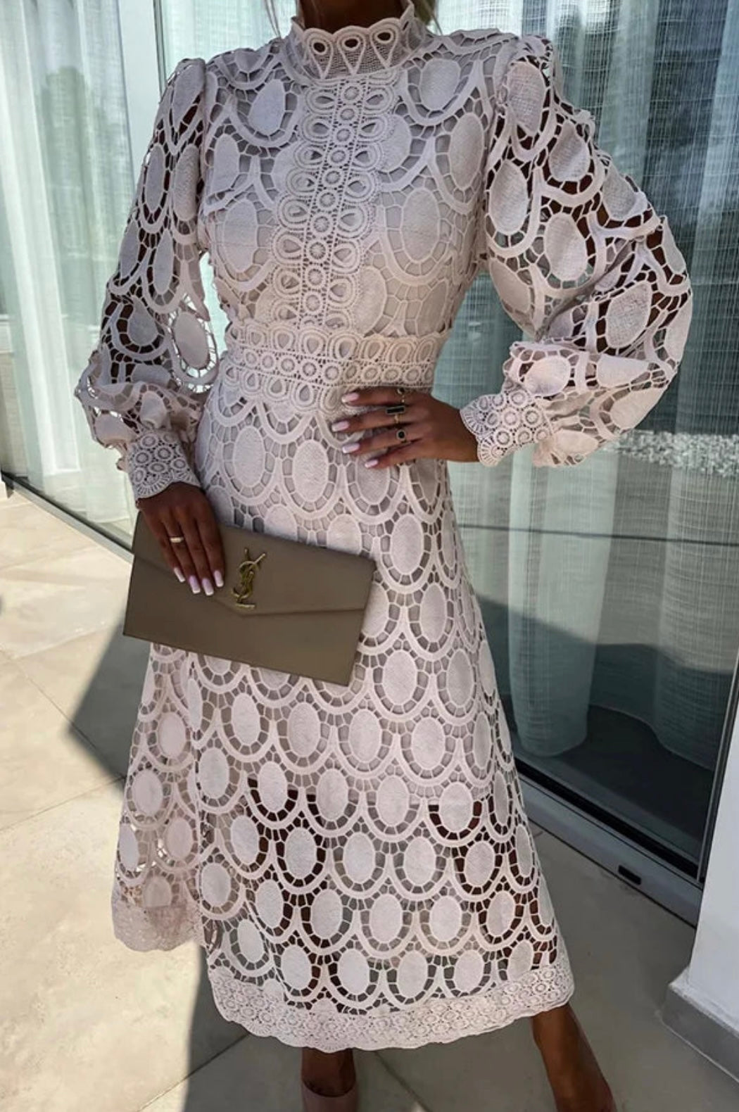 Emily | Women's Long Sleeve Cutout Party Dress