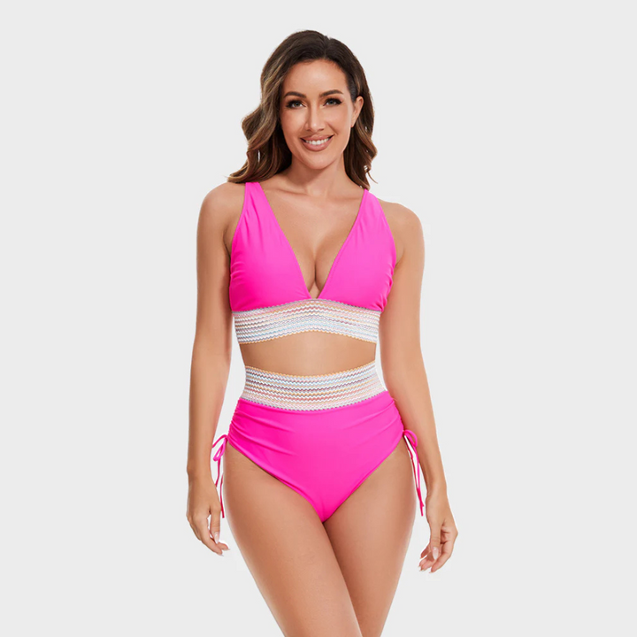 Lily | Women’s High-Waisted Bikini Swimsuit Set