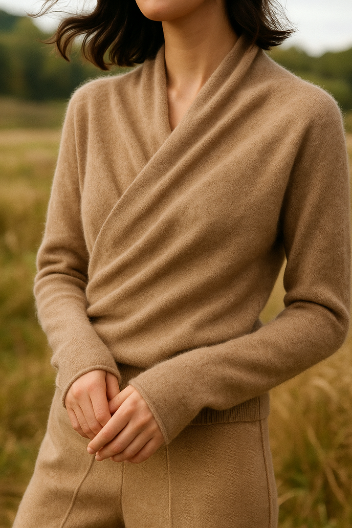 Kate | Women’s Elegant Wrap Crossover Chic Sweater