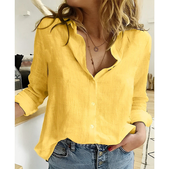 Sarah | Women Relaxed Fit Button Down Blouse