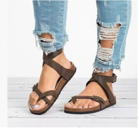 Sophia | Women’s Spring Casual Flat Strap Sandals