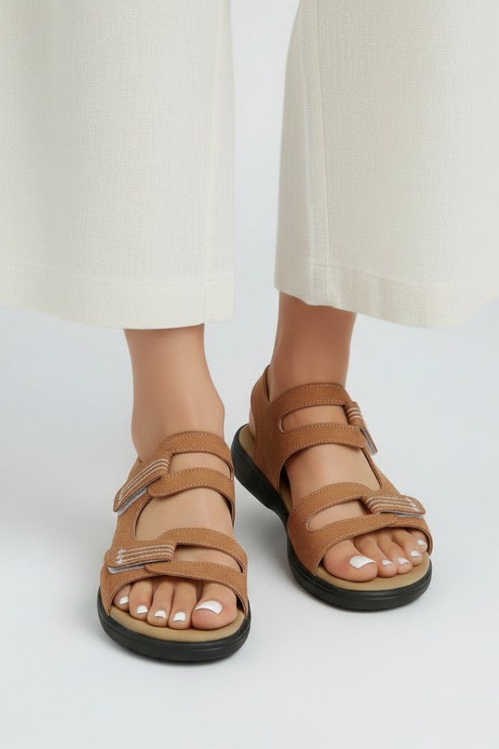Ovrin | Women’s Heeled Sandals Multi Strap Toe