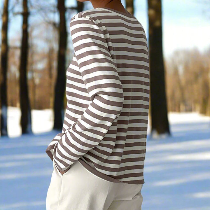 Clara | Women Spring Long Sleeve Striped Top
