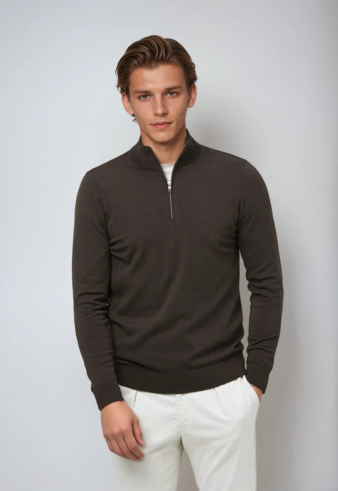 Michael | Men’s Half Zip Classic Style Sweatshirt