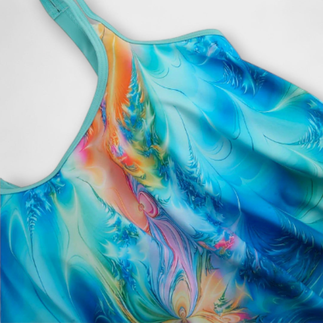 Daisy | Women’s Colorful Printed Tankini Swimsuit Set