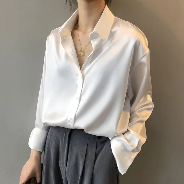 Ruby | Women Classic Button Down Elegant Blouse