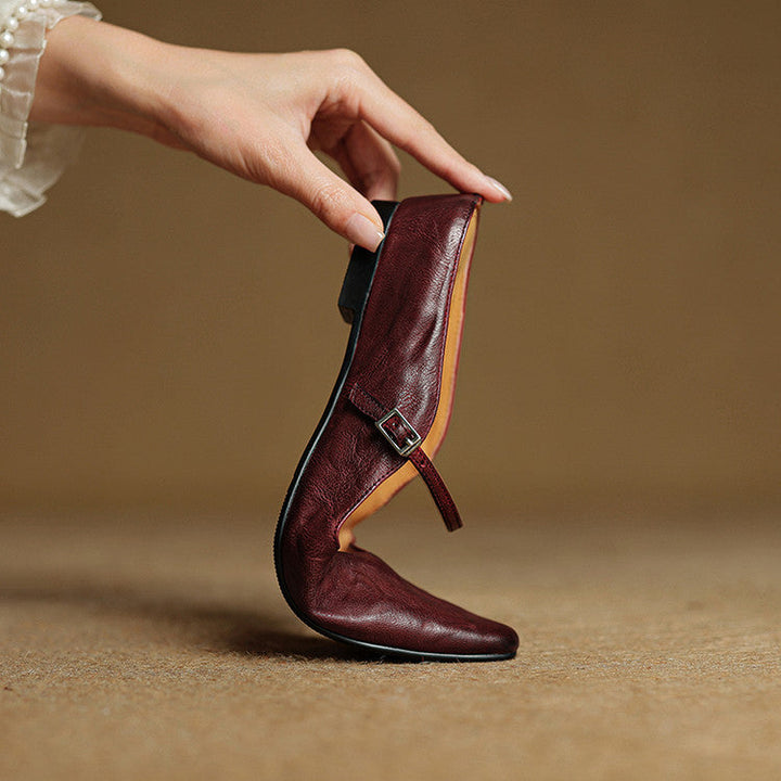 Jessica  | Women Genuine Leather Slip-On Mules