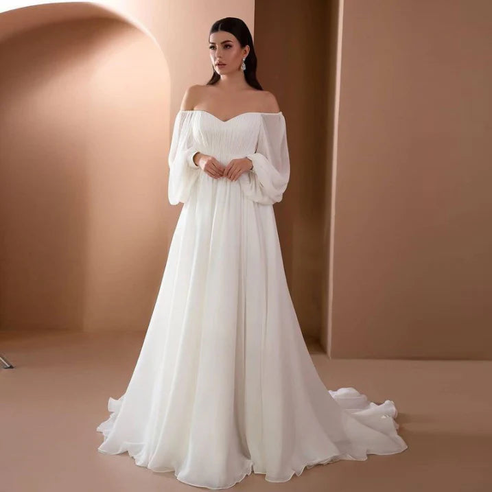 Violet | Women’s Formal Long Sleeve Bridal Dress