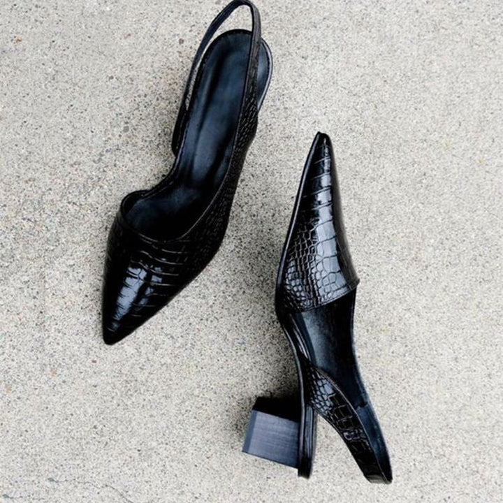 Hannah | Women Pointed Toe Block Heel Shoes