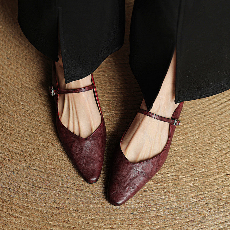 Jessica  | Women Genuine Leather Slip-On Mules