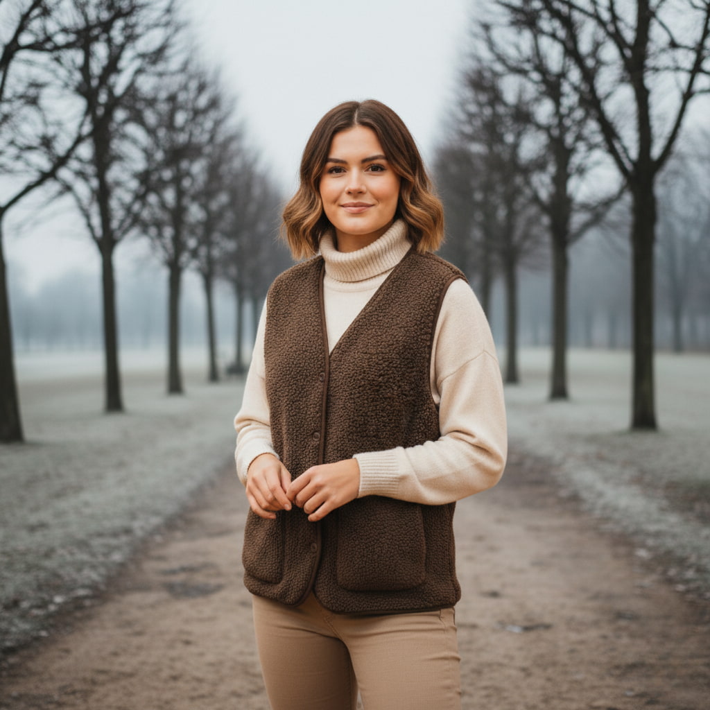 Emily | Women’s Spring Casual Warm Sherpa Vest