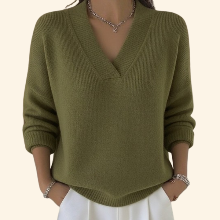 Charlotte | Women V Neck Sweater Style Top