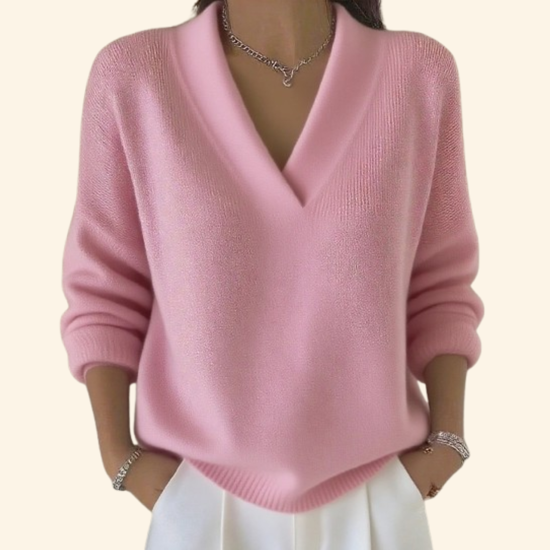 Charlotte | Women V Neck Sweater Style Top