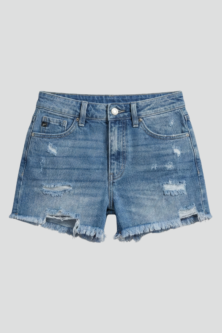 Karen | Women’s Shorts With Frayed Hem Details