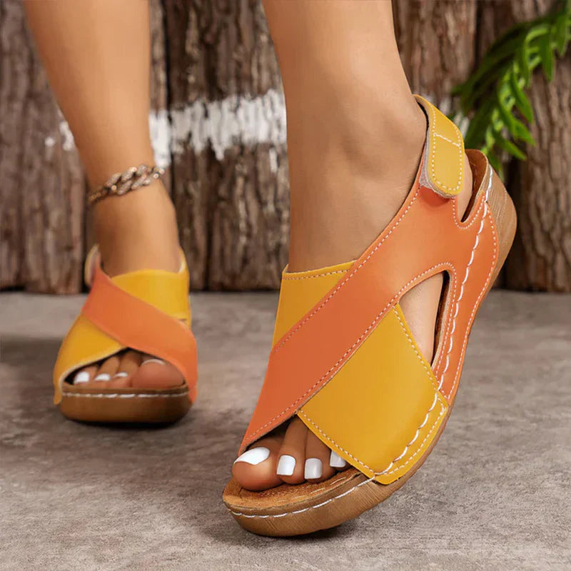 Grace | Womens Orthopedic Cross Strap Sandals