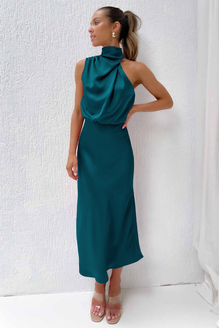 Holly | Women’s Chic Halter Evening Dress