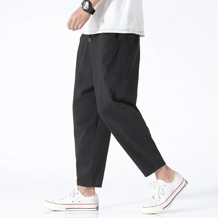 Hannah | Men Relaxed Ankle Length Casual Pants