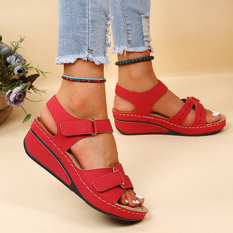 Hailey | Womens Orthopedic Strap Platform Sandals