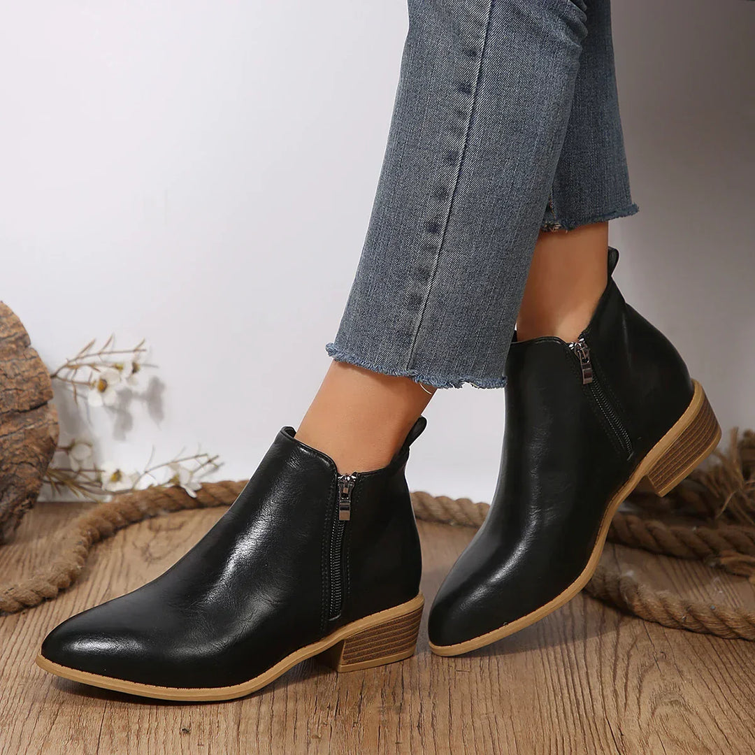 Emily | Women Spring Casual Side-Zip Ankle Boots