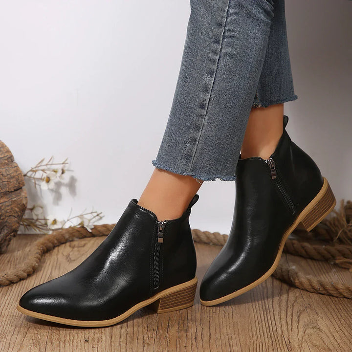 Emily | Women Spring Casual Side-Zip Ankle Boots