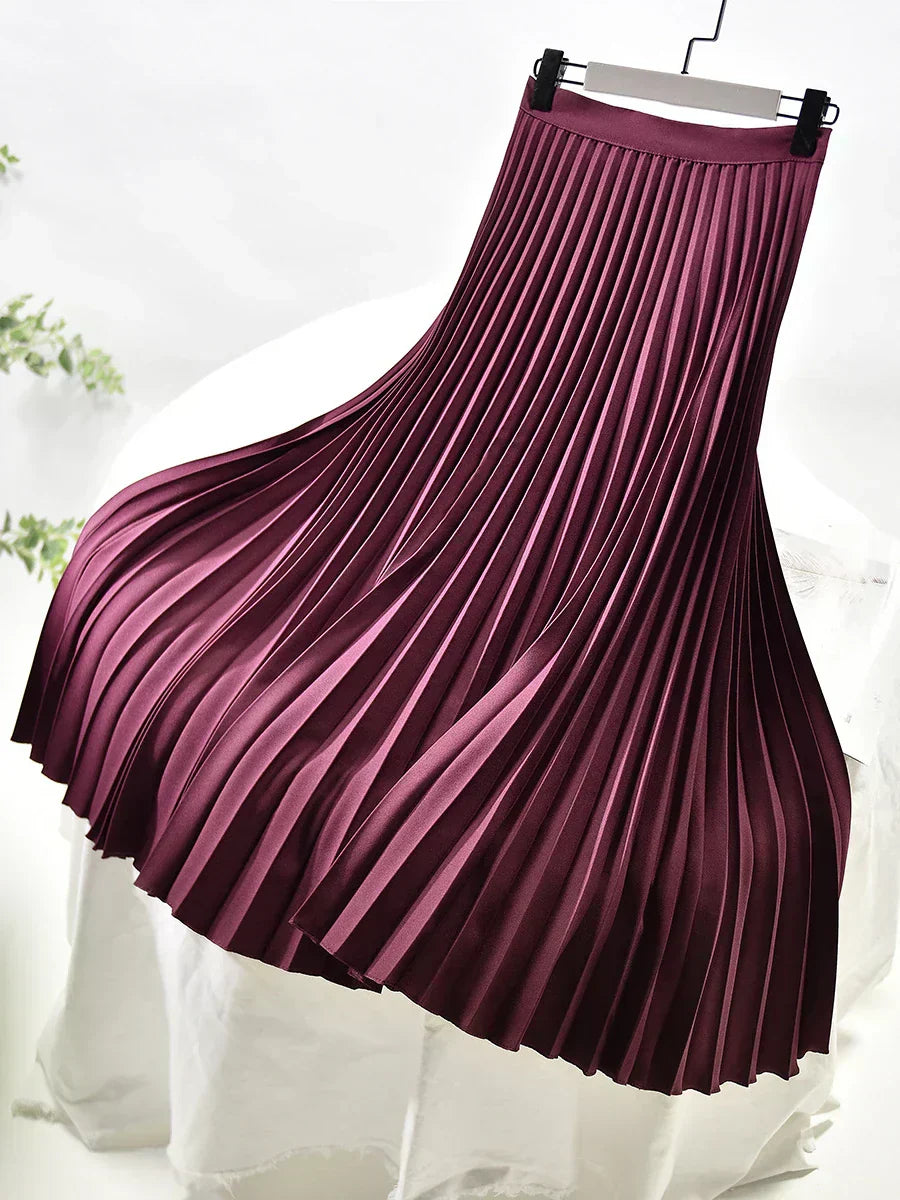 Chloe | Women’s Spring Pleated Maxi Skirt