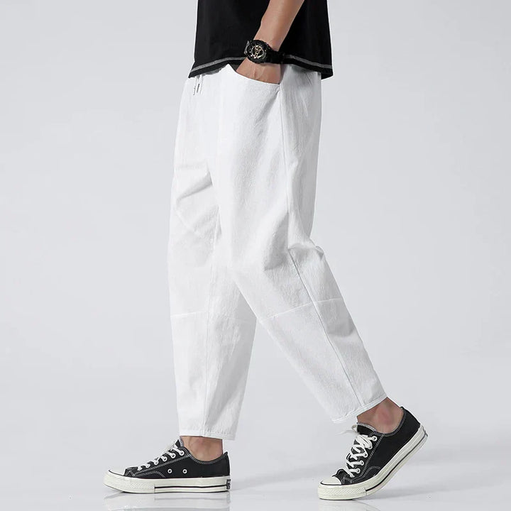 Hannah | Men Relaxed Ankle Length Casual Pants