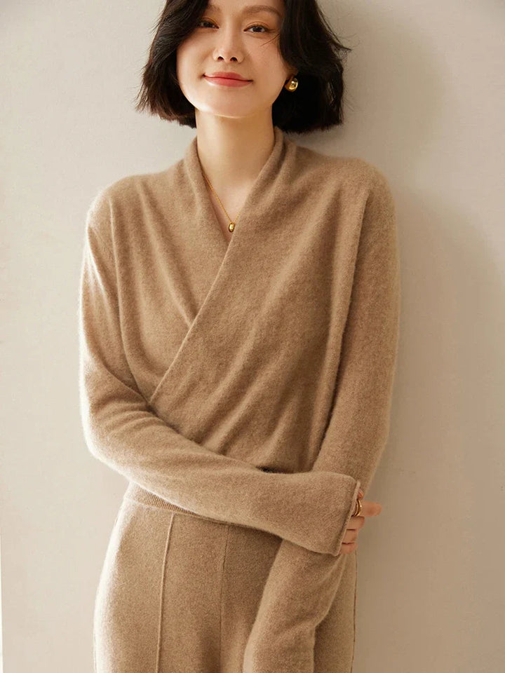 Kate | Women’s Elegant Wrap Crossover Chic Sweater