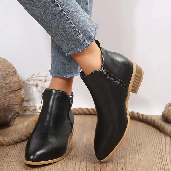 Emily | Women Spring Casual Side-Zip Ankle Boots