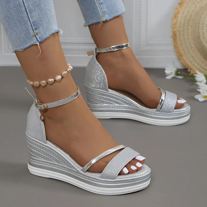 Fiona | Womens Platform Wedge Strap Sandals