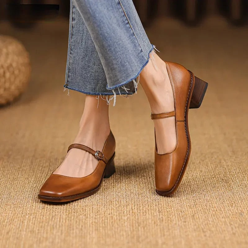 Daisy | Women’s Spring Strap Block Heel Shoes
