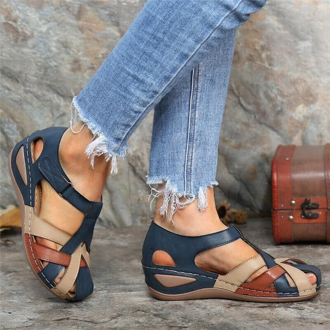 Harper | Women’s Spring Colorblock Closed Toe Sandals