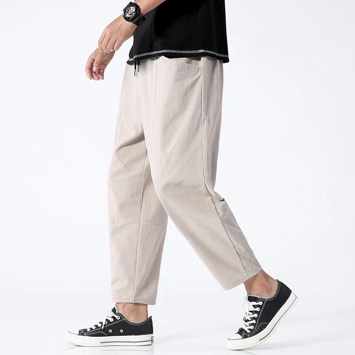 Hannah | Men Relaxed Ankle Length Casual Pants