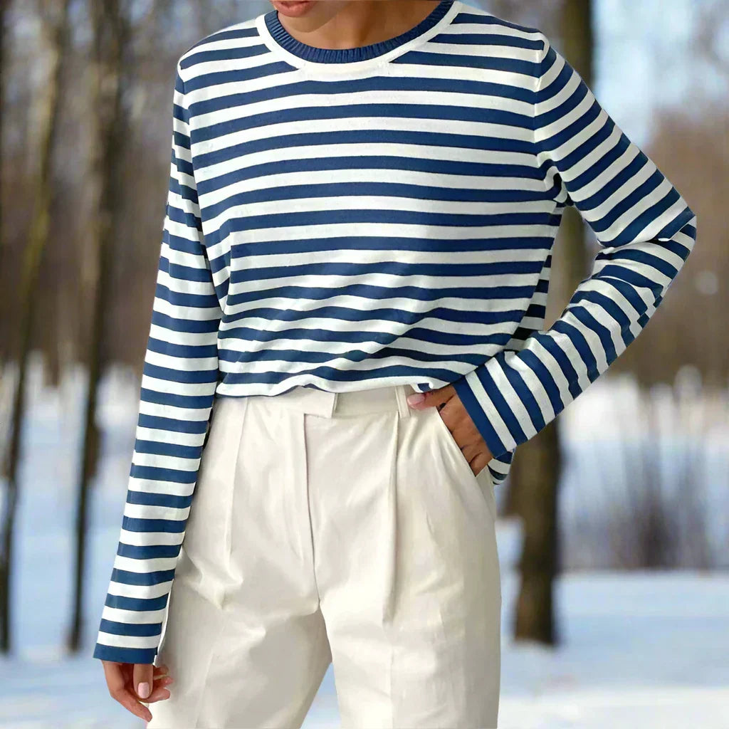 Clara | Women Spring Long Sleeve Striped Top