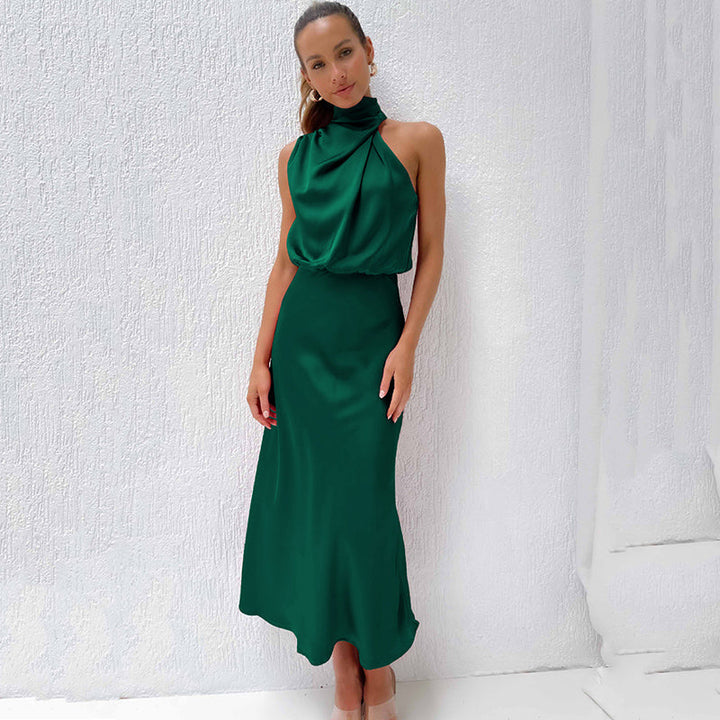 Holly | Women’s Chic Halter Evening Dress