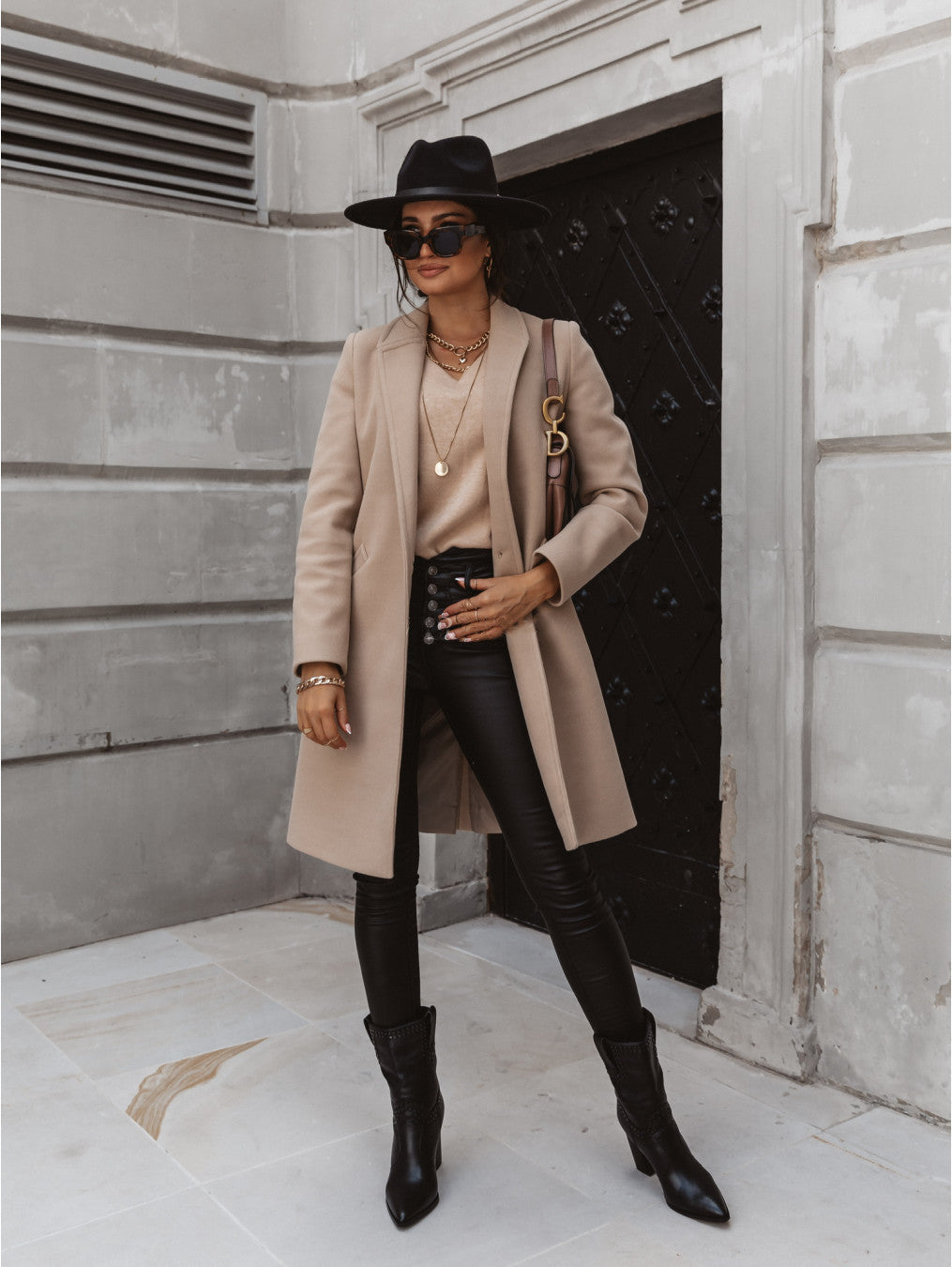 Freya | Women’s Elegant Formal Button Front Coat