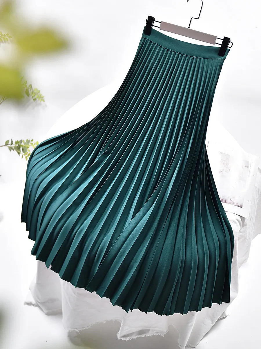 Chloe | Women’s Spring Pleated Maxi Skirt