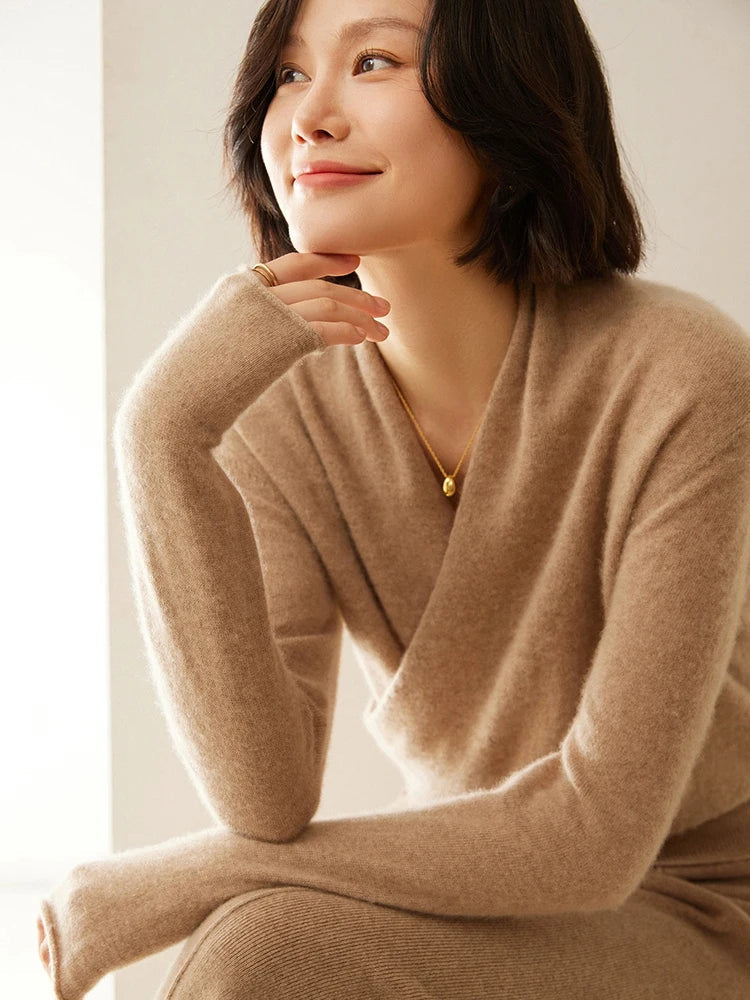 Kate | Women’s Elegant Wrap Crossover Chic Sweater